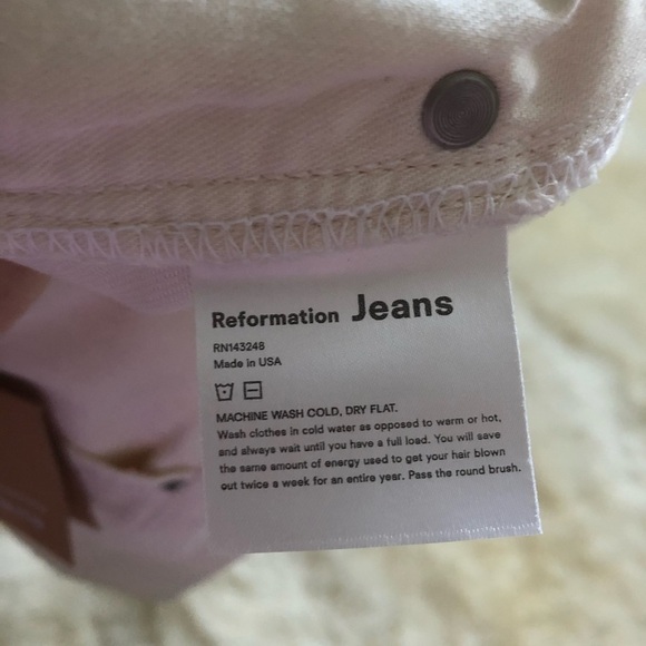 Reformation Julia High Waist Cigarette Jeans 31 - Picture 5 of 6